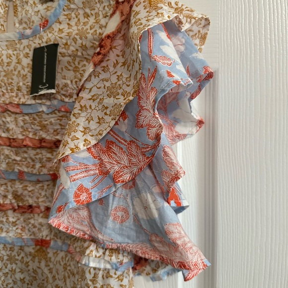 INC International Concepts Cream Ruffled Peplum Blouse NWT XS - Picture 5 of 7